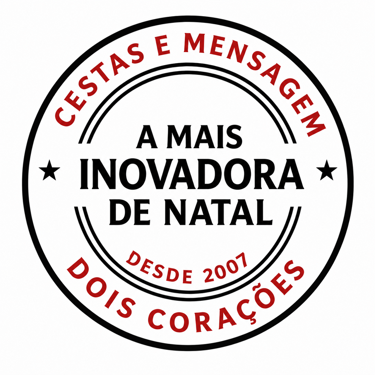Cestas e Mensagem Dois Corações