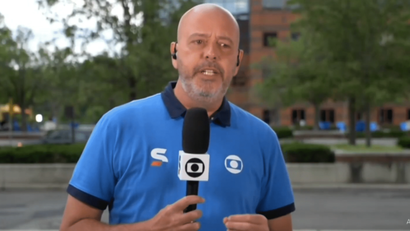 [VÍDEO] Repórter da Globo, Alex Escobar passa mal durante entrada ao vivo